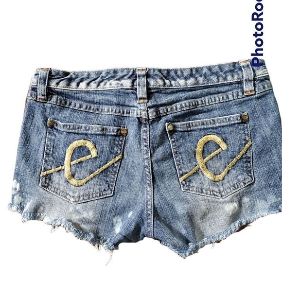 Enyce Distressed and Gold Shorts - Picture 2 of 6